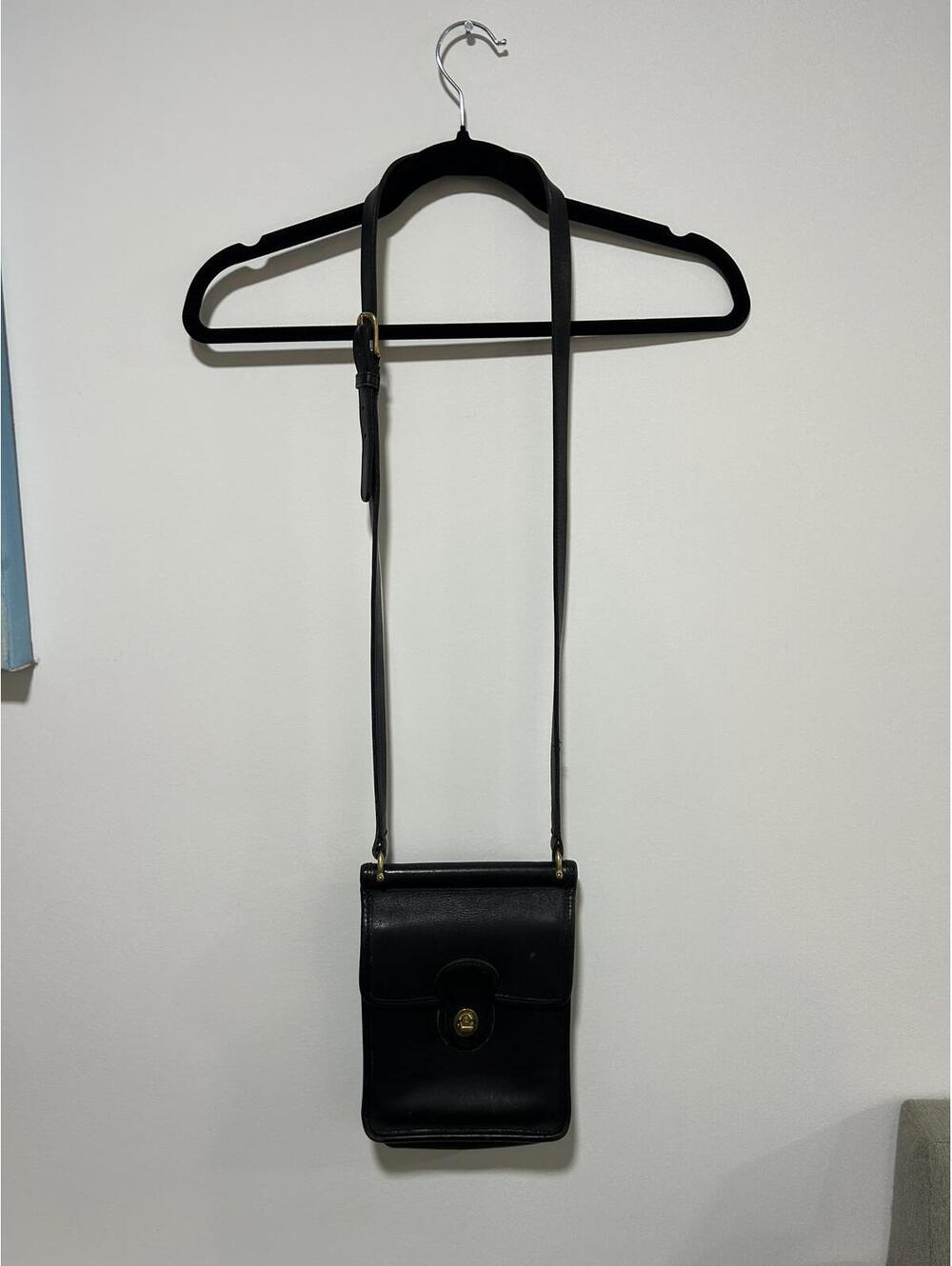 Vintage Coach Murphy Black Leather Bag 9930 - Picture 4 of 4